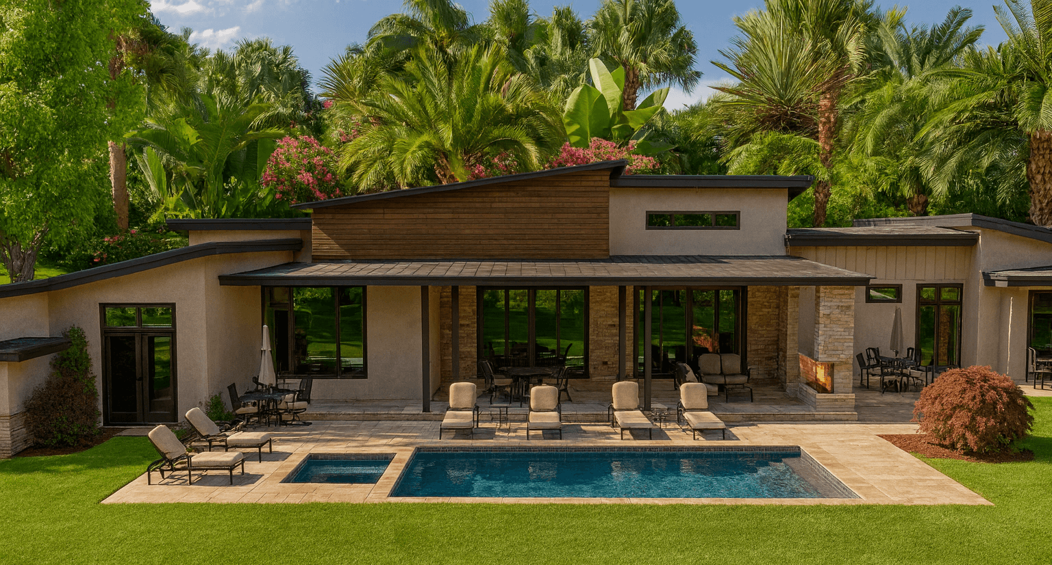 Estate Pool with Mountain Views