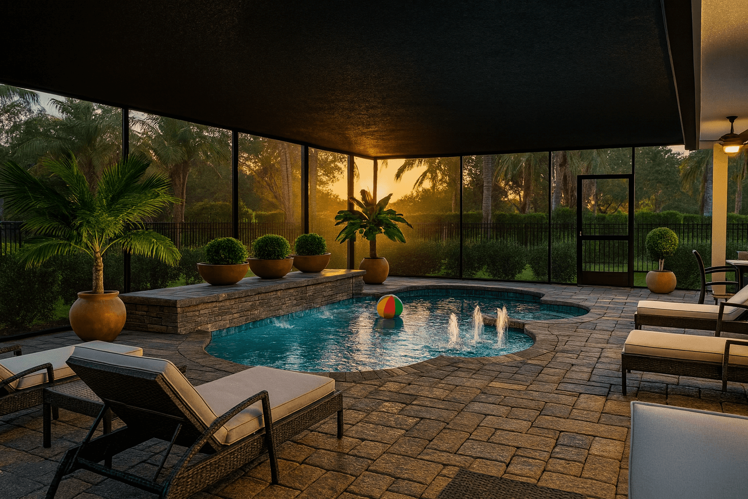 Enclosed Tropical Retreat