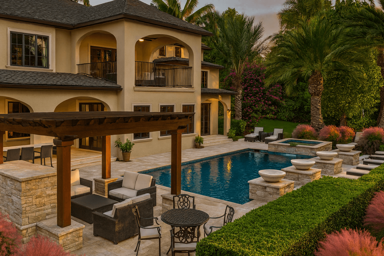 Mediterranean Pergola Oasis