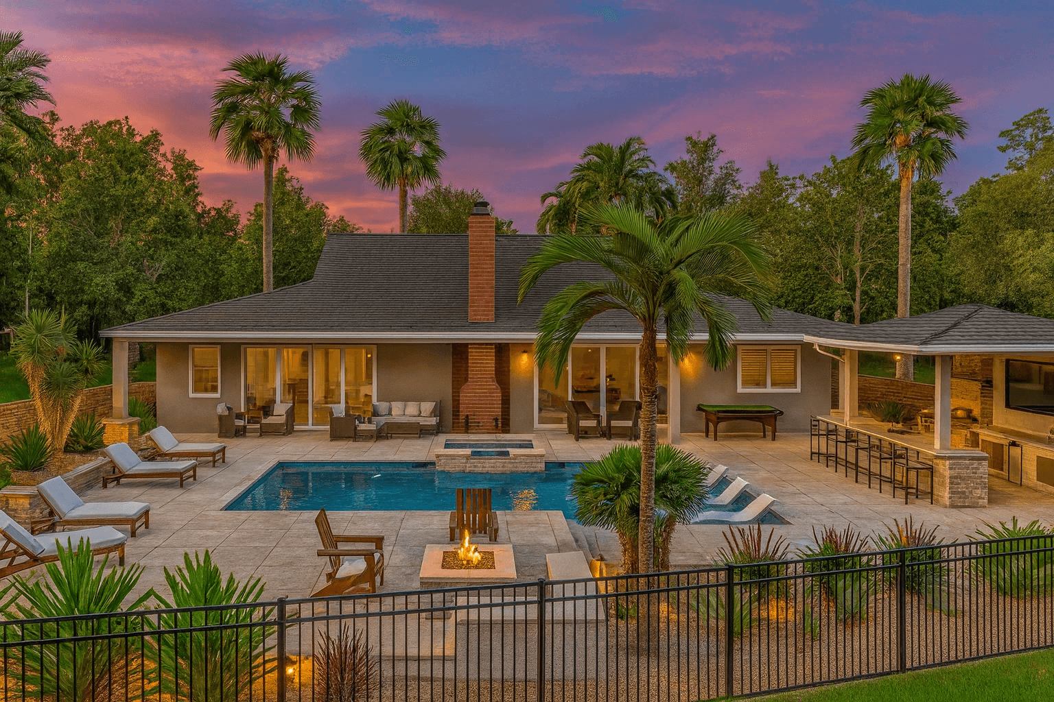 Private Tropical Resort Pool